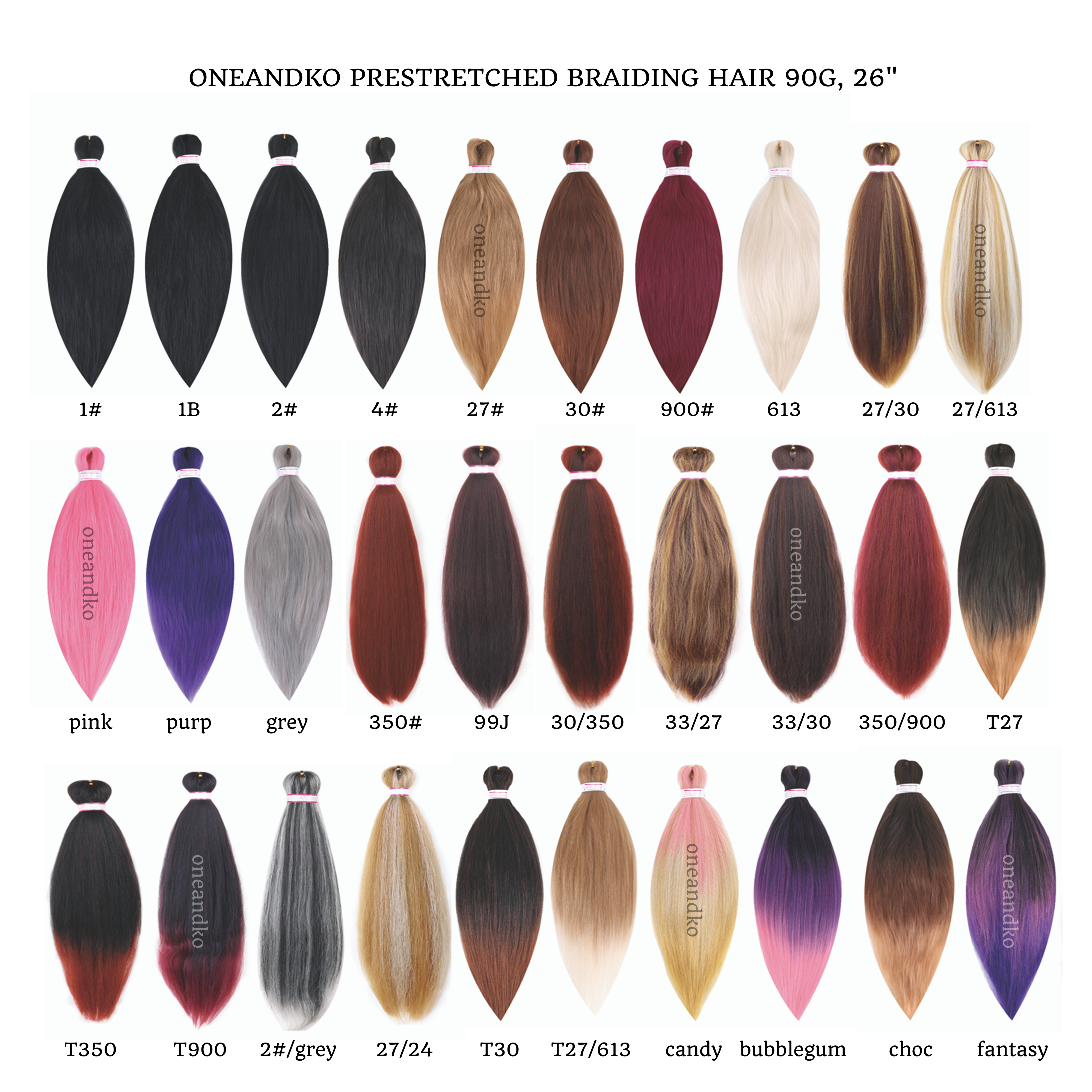 Prestretched Braiding Hair - OneandKo
